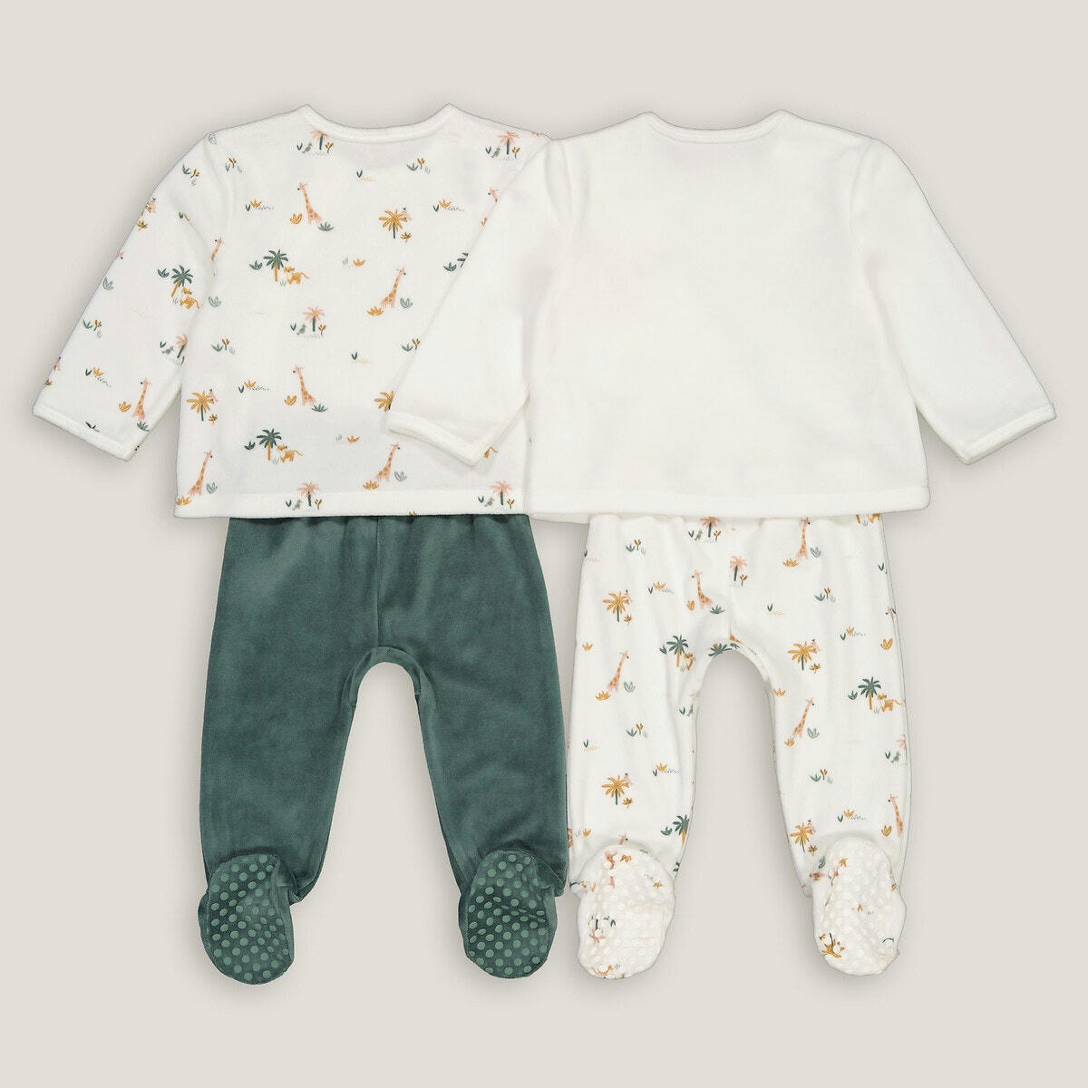 Lot de 2 pyjamas 2 pièces en velours