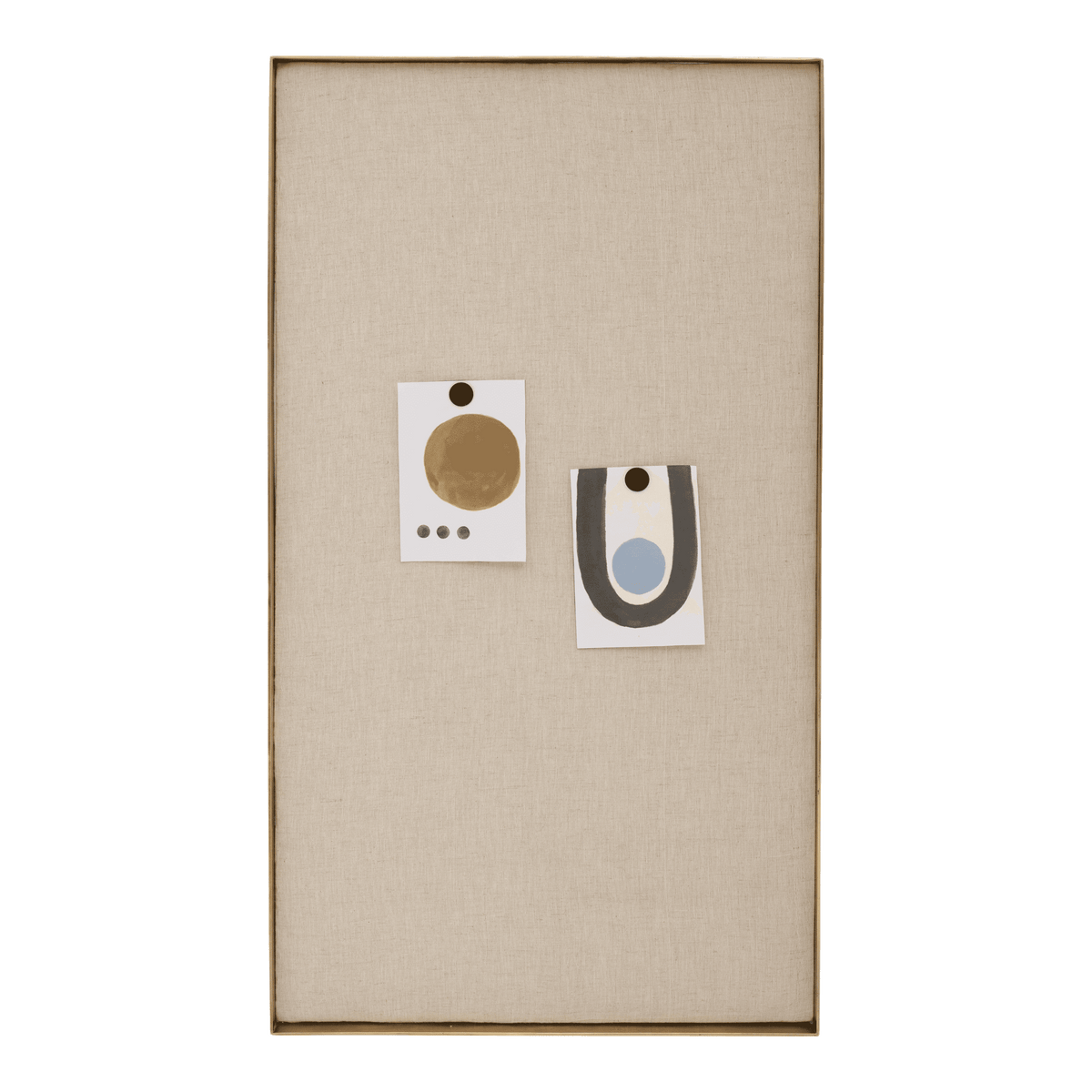Urban Nature Culture Wall Pin Board Natural   gold - 45x3.5x80cm