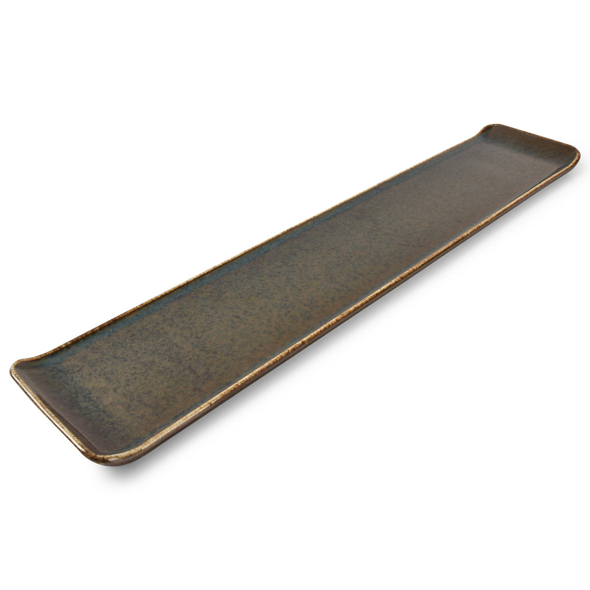 Bonbistro - Serveerschaal 46,5x9,5cm groen Cirro - Set van 6