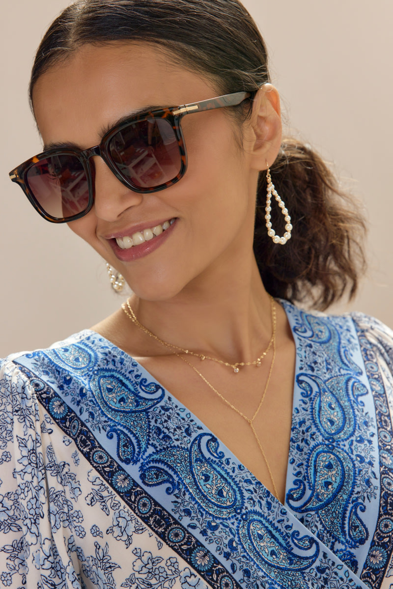 Elliot Geo Wayfarer Sunglasses