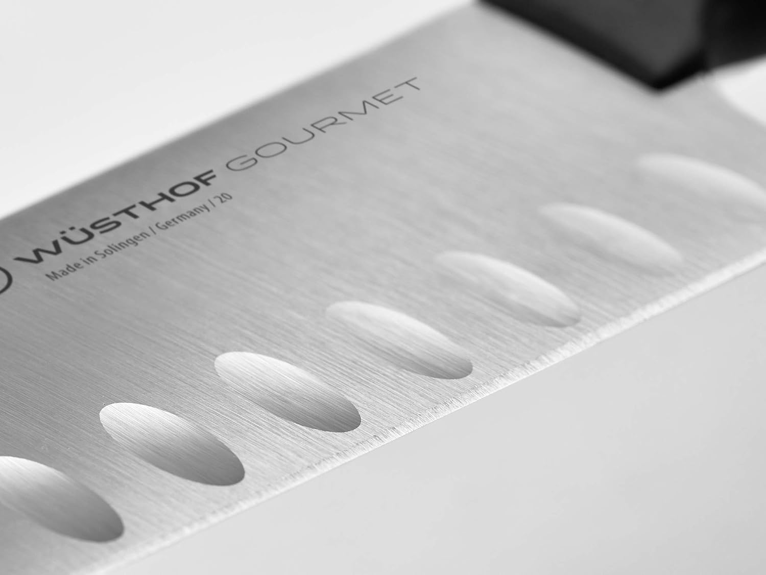 WÜSTHOF Gourmet 7 Hollow Edge Santoku Knife,Black