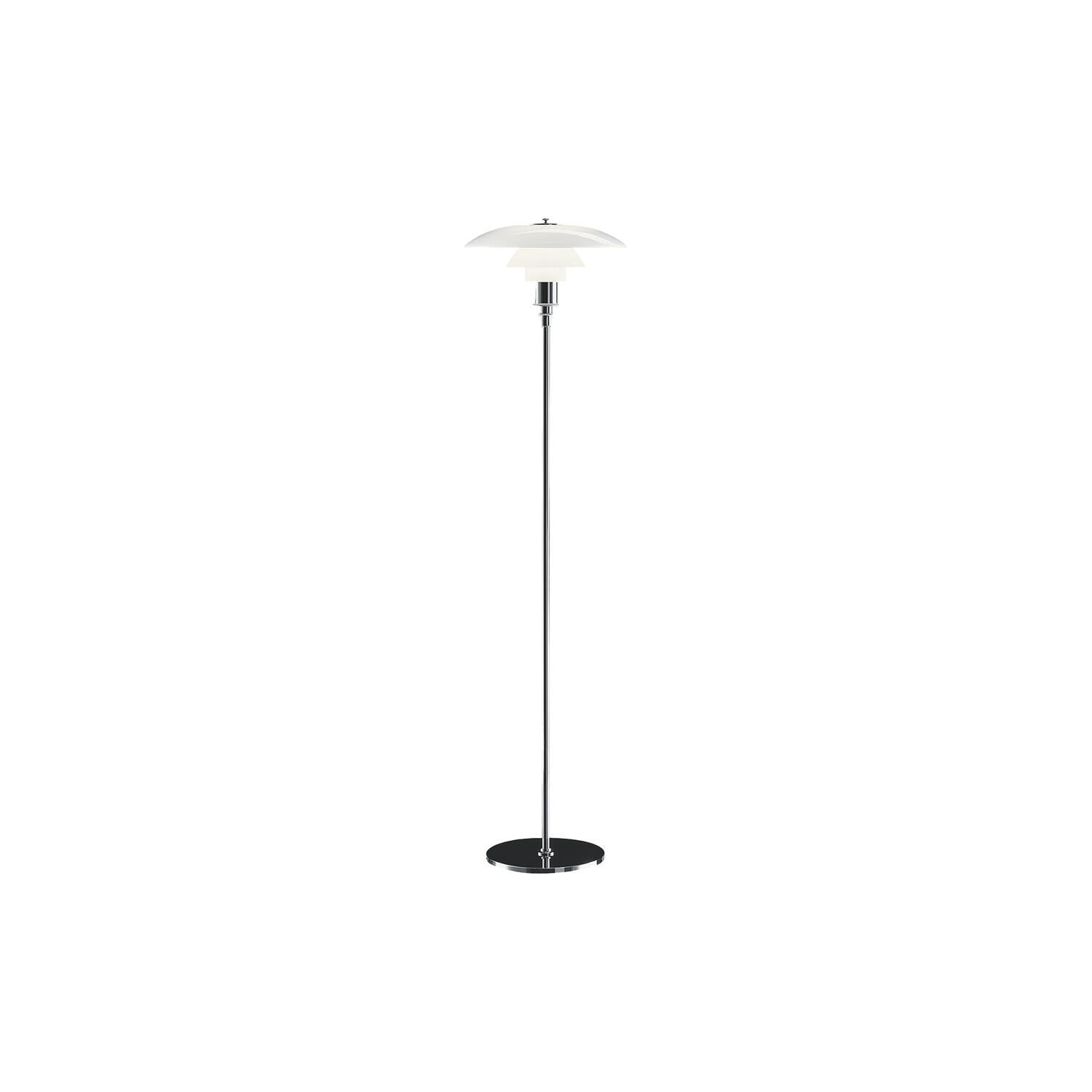 PH 3&frac12;-2&frac12; gulvlampe, krom