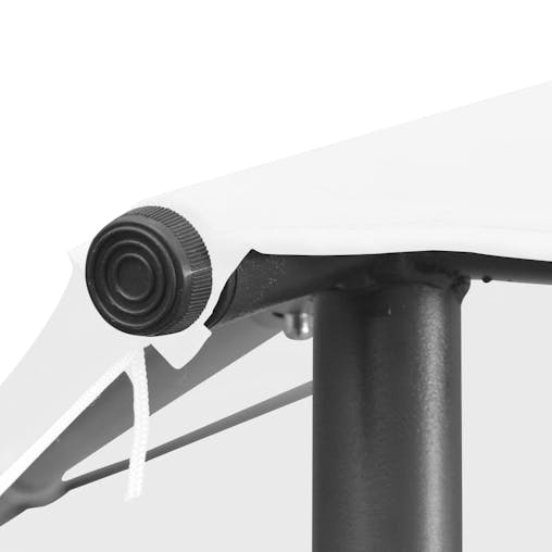 NNEVL Gazebo 3x3x2.9 m White 180 g/m&sup2;