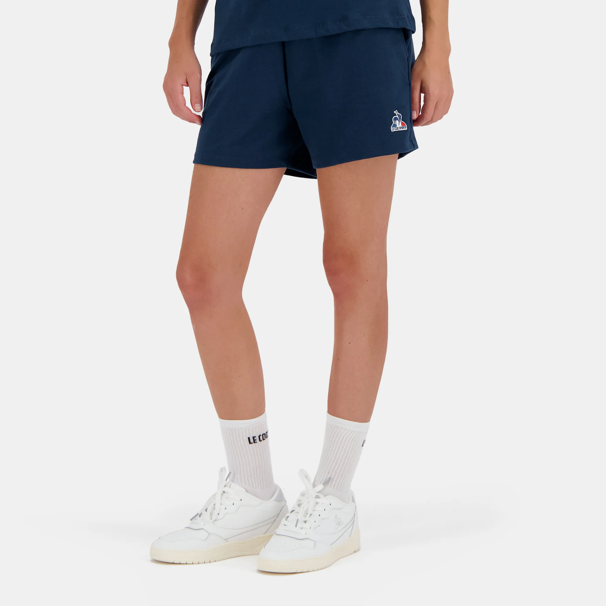 Short Essentiel en molleton léger avec badge logo brodé