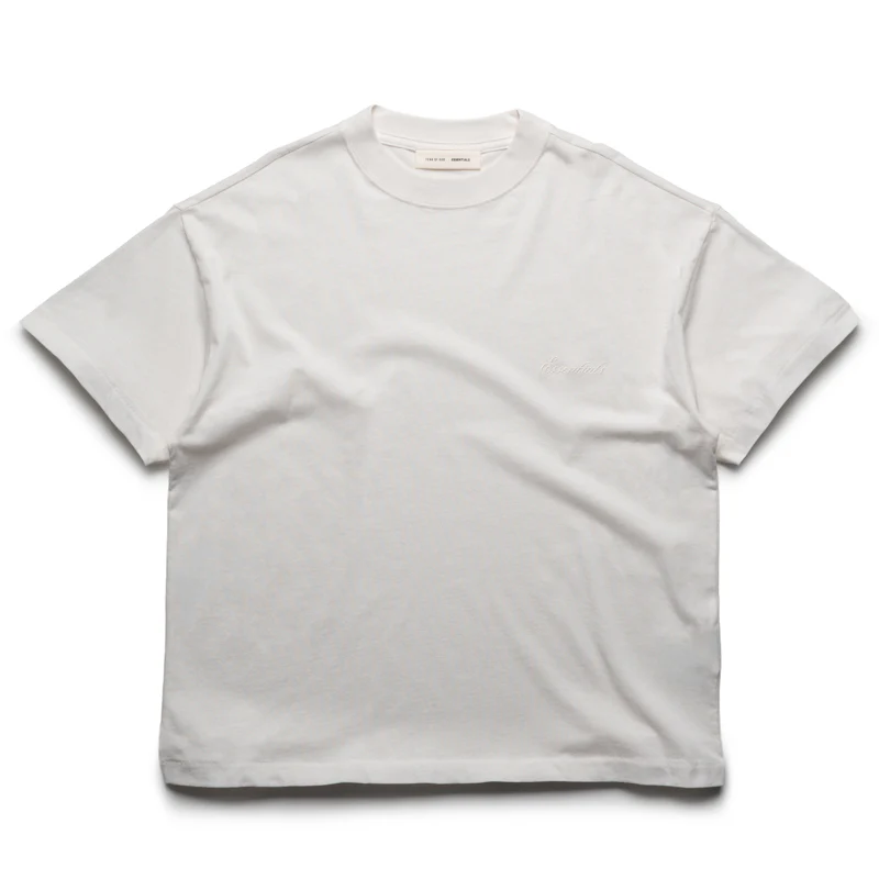 Fear Of God Essentials Embroidered Tee - Ivory