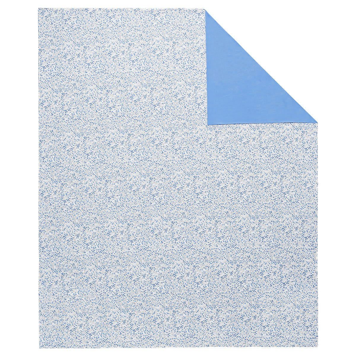 ARTIFICE - Parure de lit percale bleu clair 240x220 + 2x65x65 cm