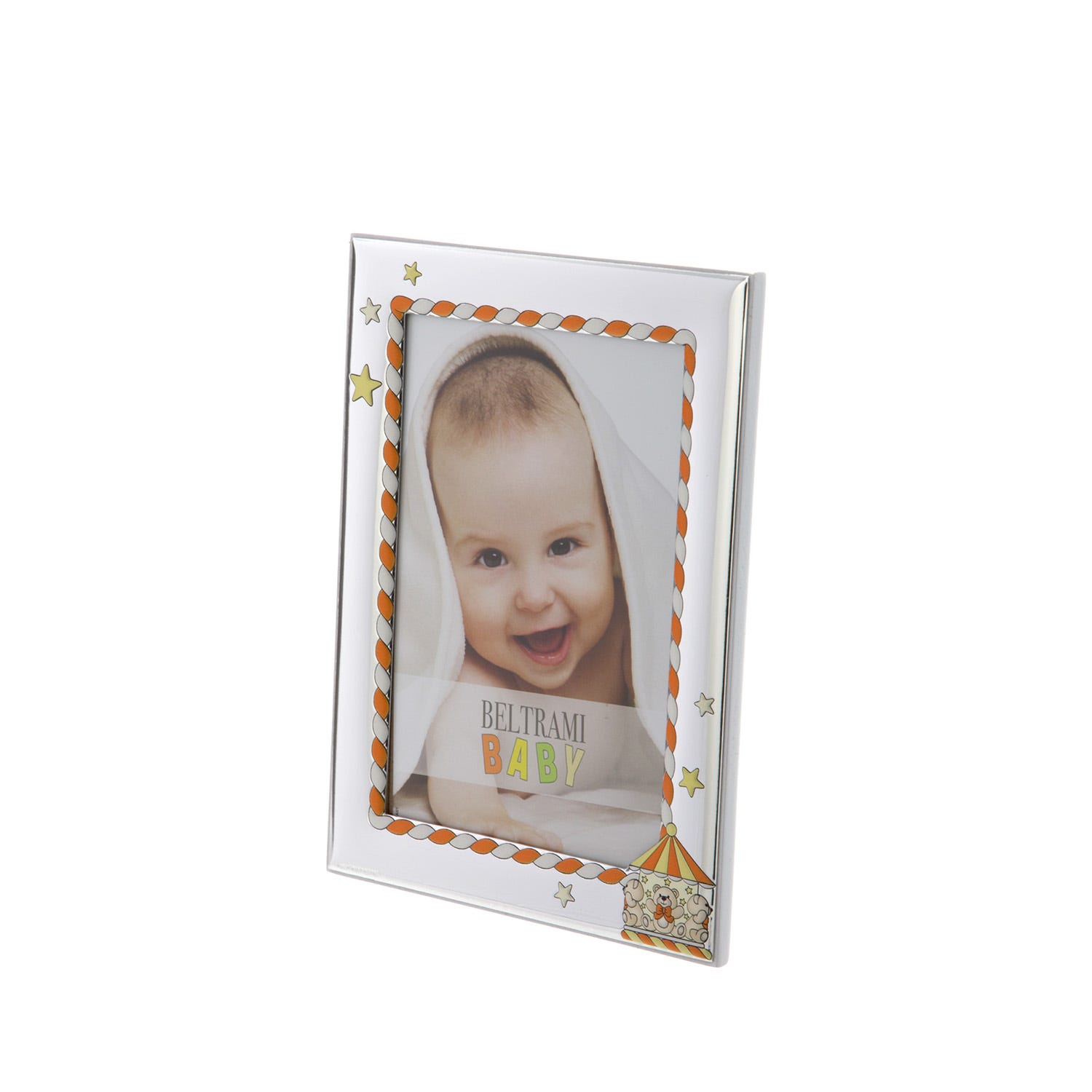 Portafoto bambini foto 10x15 cm giostra con argento Miro Silver