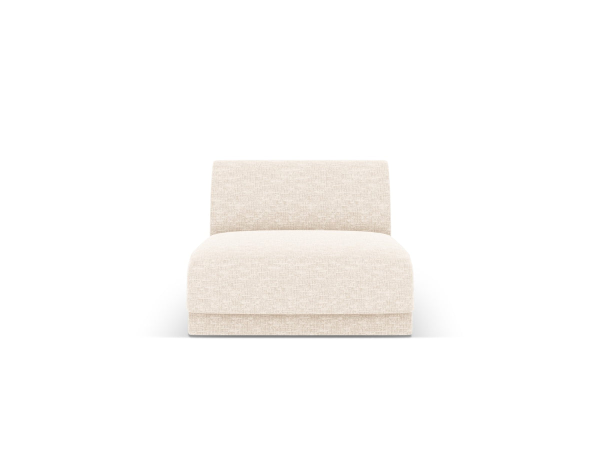 Micadoni Module Miley structurele stof ivoor - 90x75x70cm