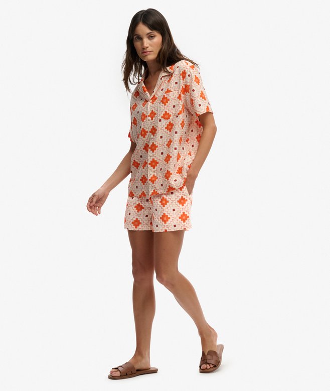 Cotton Printed Beach Shorts