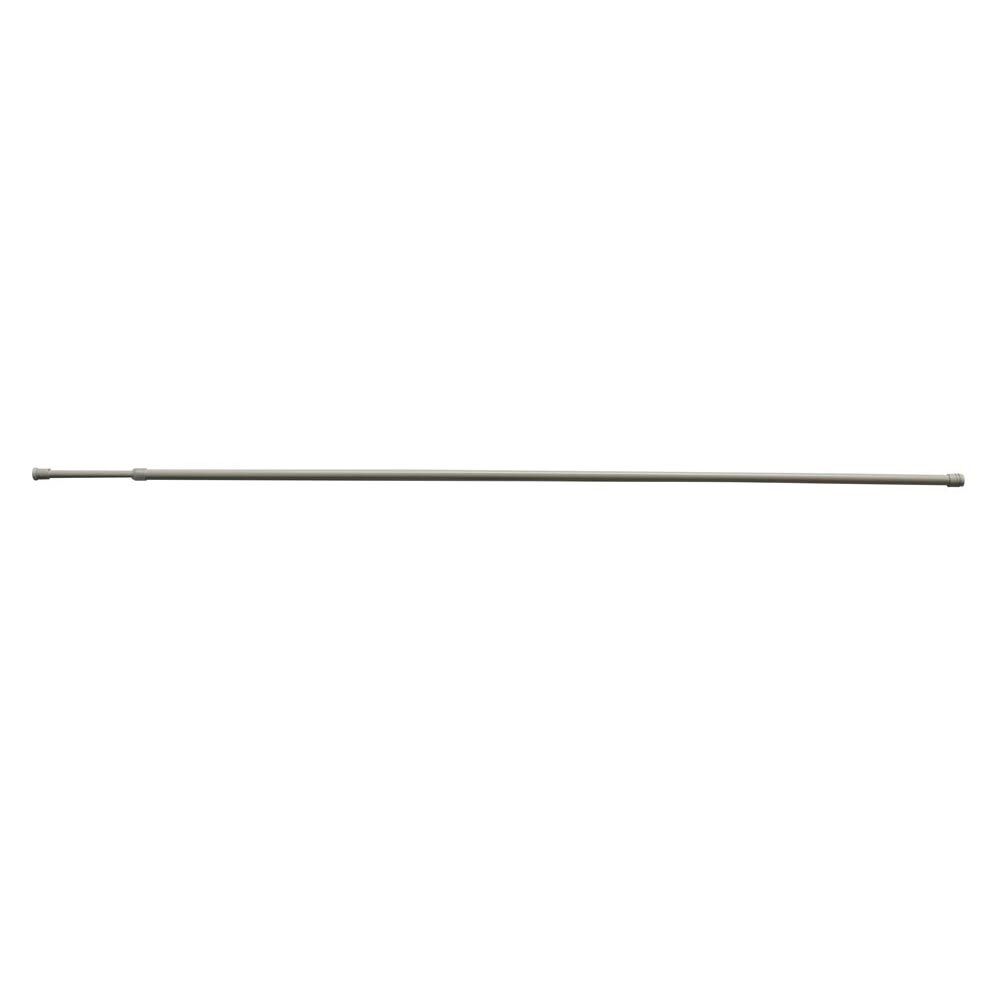Tringle de vitrage Autobloquante Extensible 80-130 cm métal Blanc