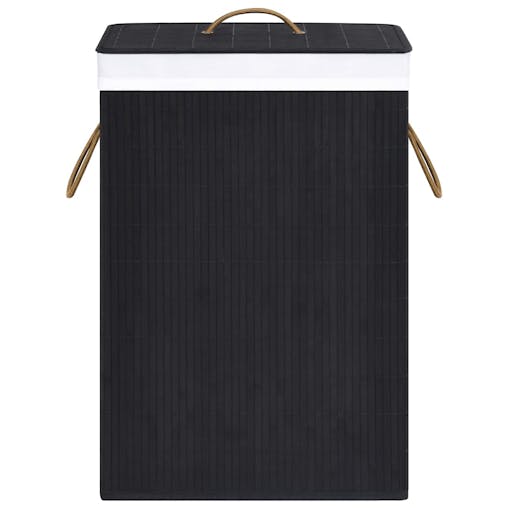 NNEVL Bamboo Laundry Basket Black
