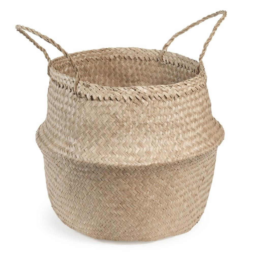 - Panier thaïlandais en fibre végétale H 47 cm