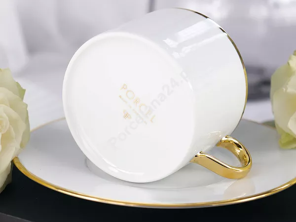 Filiżanka ze spodkiem 0,23 L / 16 cm Porcel - Premium Gold 10.PRG.FS23