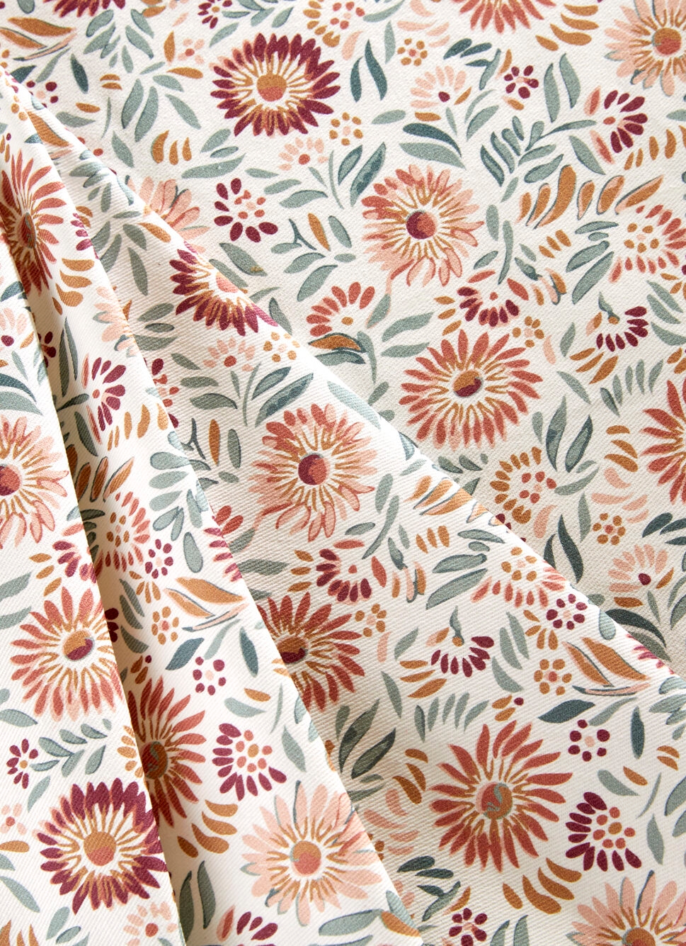 NAPPE ENDUITE FLEURS ROSY MULTICOLORE
