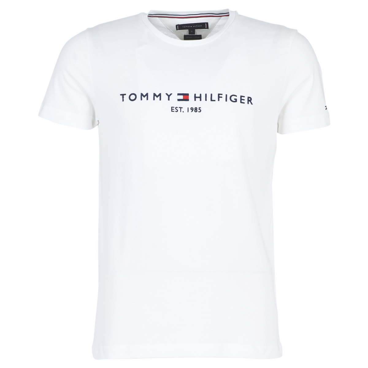 Tommy Hilfiger - TOMMY FLAG HILFIGER TEE - White / Broken