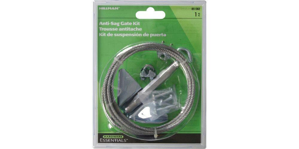 Hillman Anti-Sag Gate Kit, Mounting Hardware Included, Zinc-Plated, 7-1/2 x 7-1/2-in