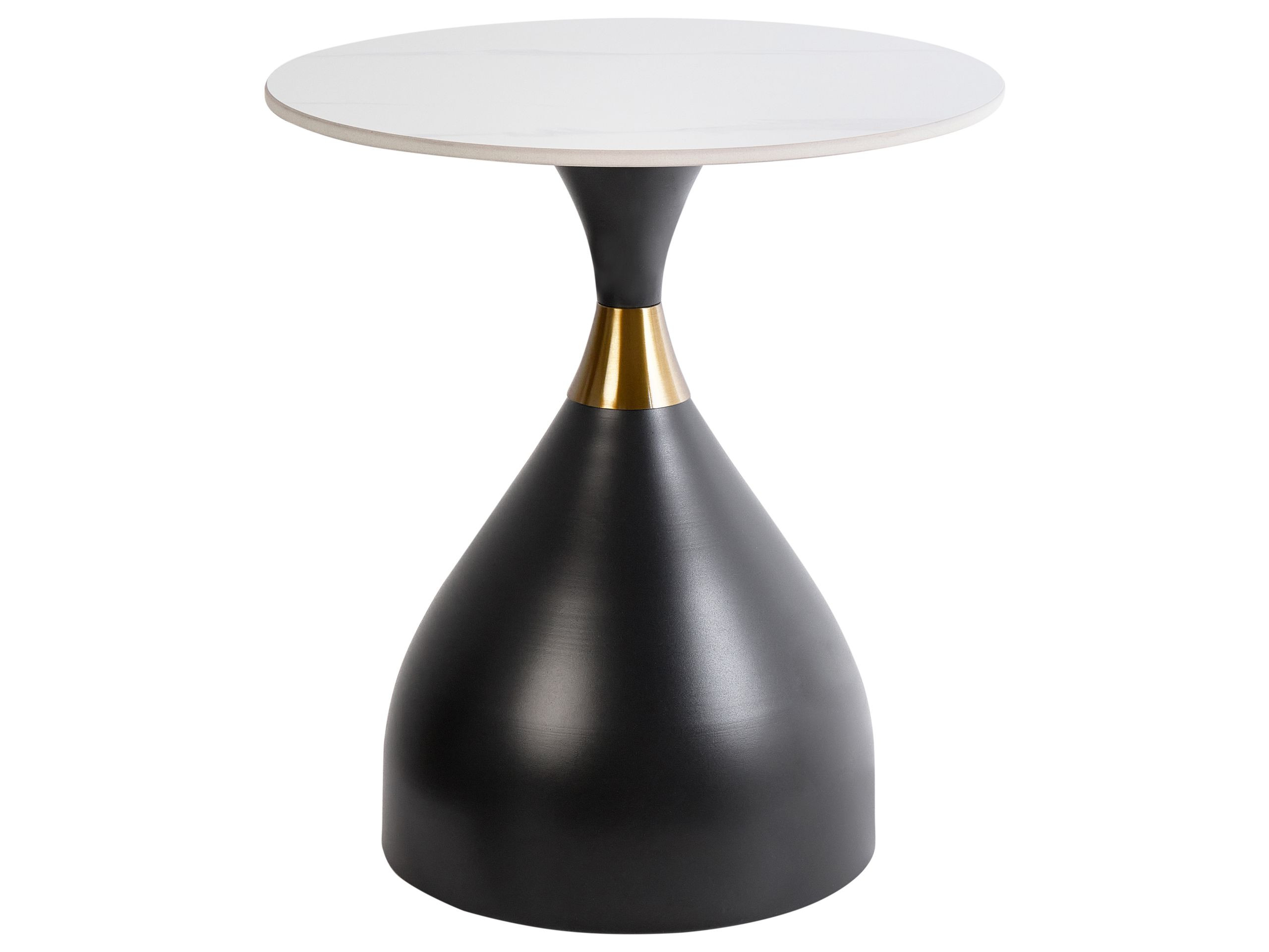 Stolik pomocniczy ceramiczny blat biały