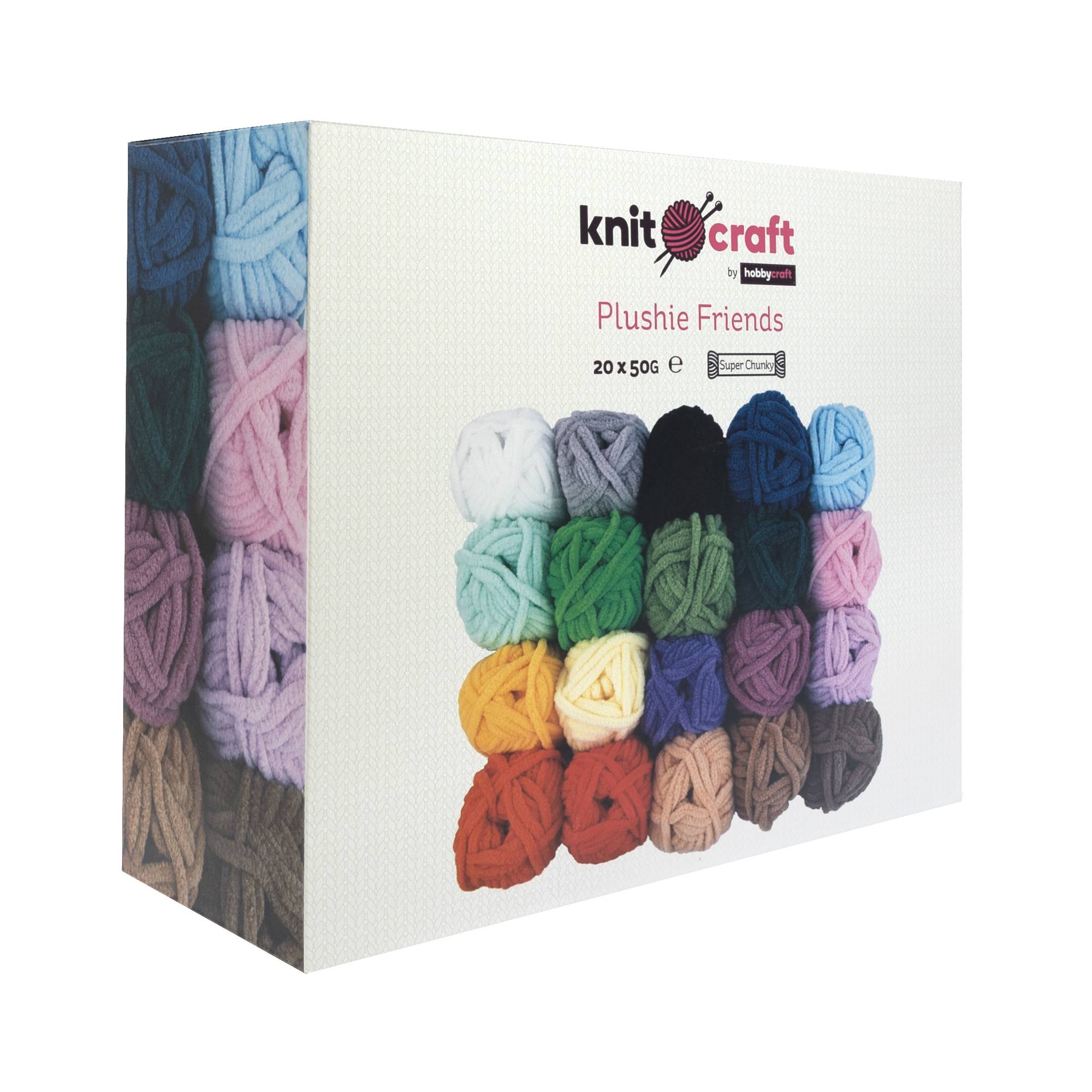 Knitcraft Plushie Friends Gift Set 50g 20 Pack