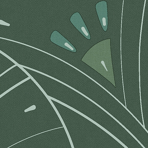 Papier peint vinyle intissé Villa Rosalie Lutece mat et satiné art déco vert l.1005 x l.53 cm