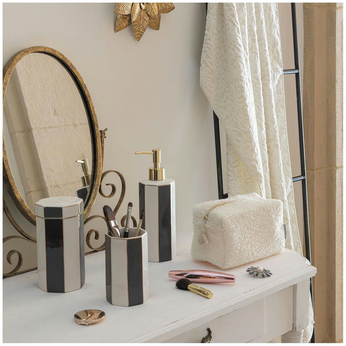 - Pot à coton - Gris