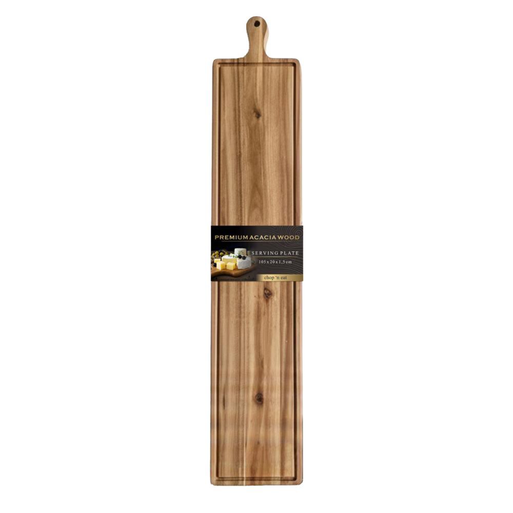 Planche de présentation XL acacia marron 20x105cm