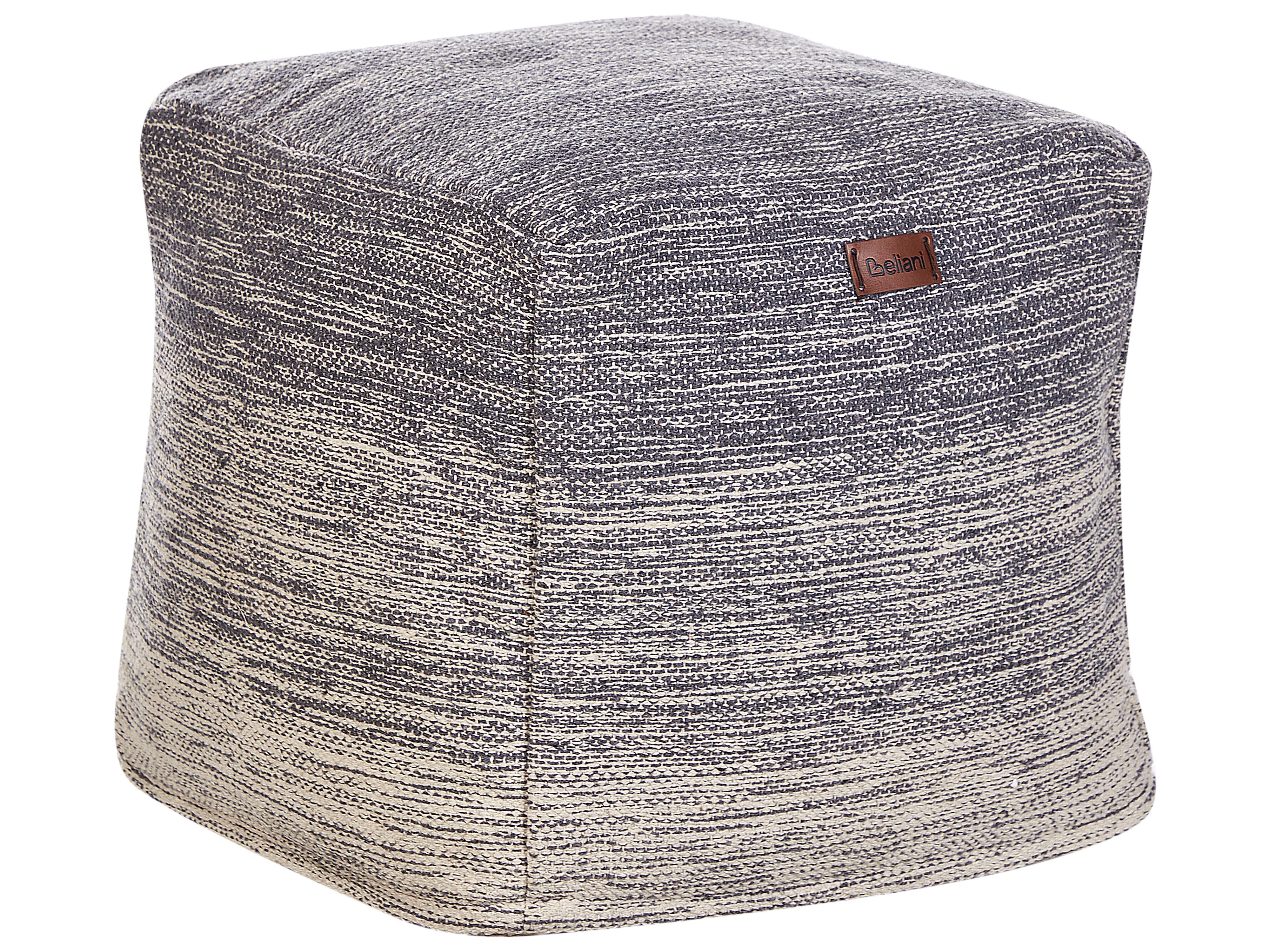 Pouffe HIRRI Cotton Light Grey