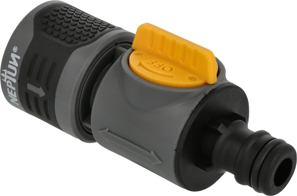 SLANGEKOBLING NEPTUN QUICK CONNECT MED AVSTENGING 1/2"