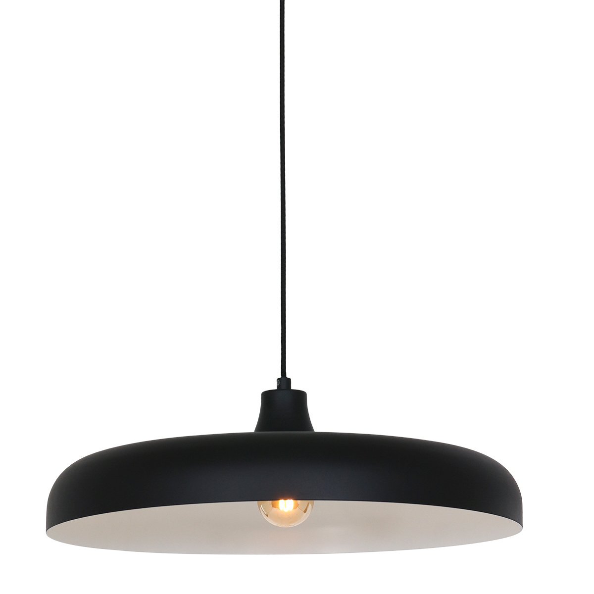 Steinhauer hanglamp krisip - 1 lichts - 55x 160 cm - zwart