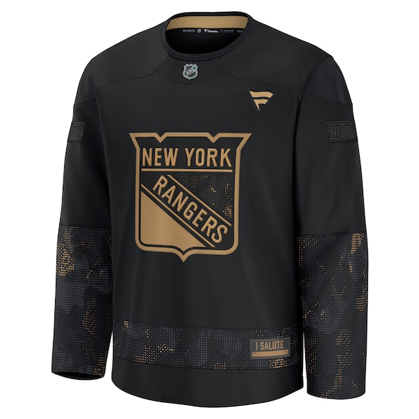 New York Rangers  2024 Military Appreciation Practice Jersey - Black