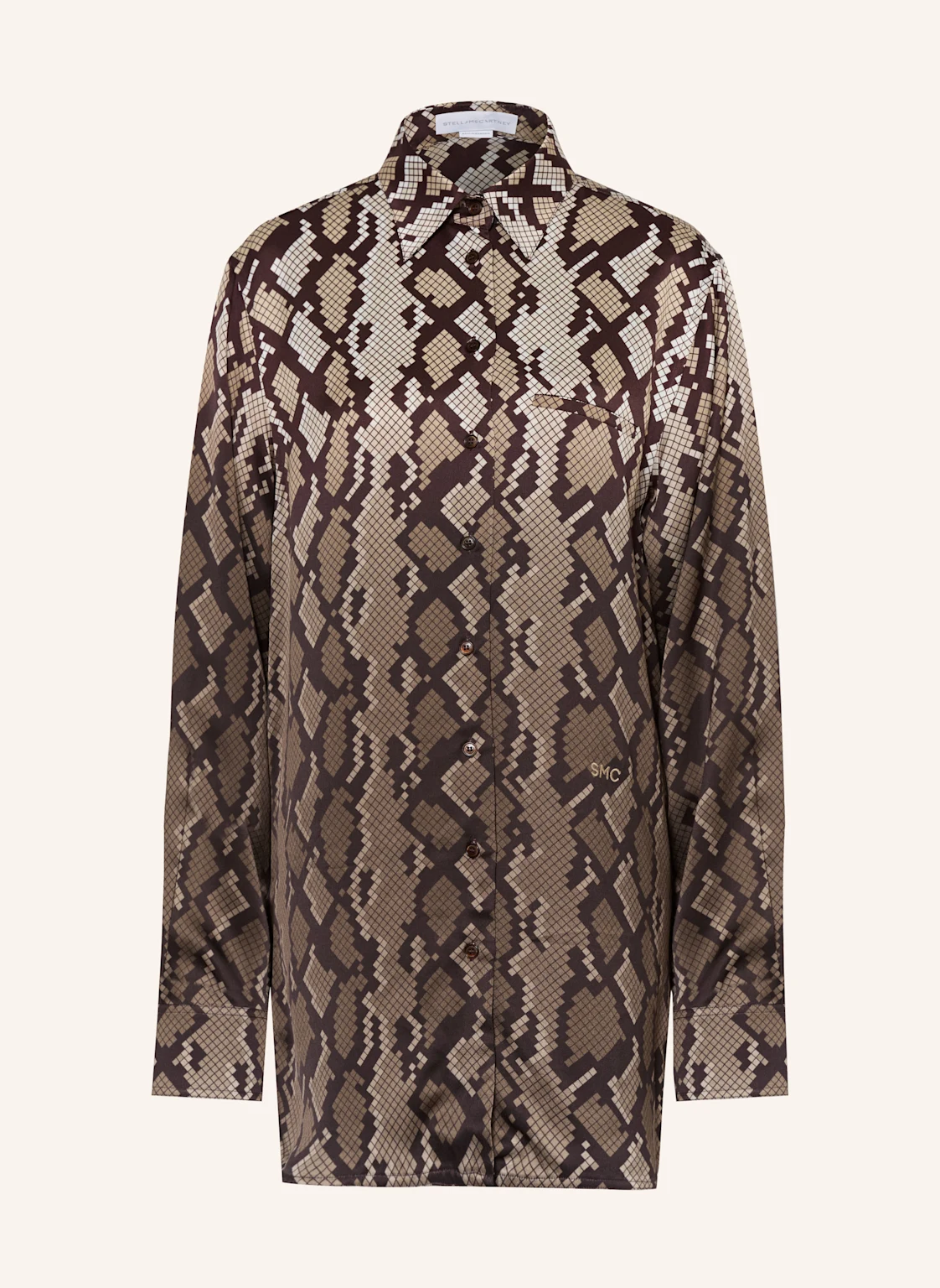 STELLA McCARTNEY Oversized-Hemdbluse aus Satin
