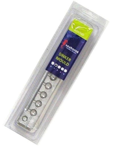 Seahorse 1 Ball Sinker Mould - Makes 9 Sinkers- Made In Australia