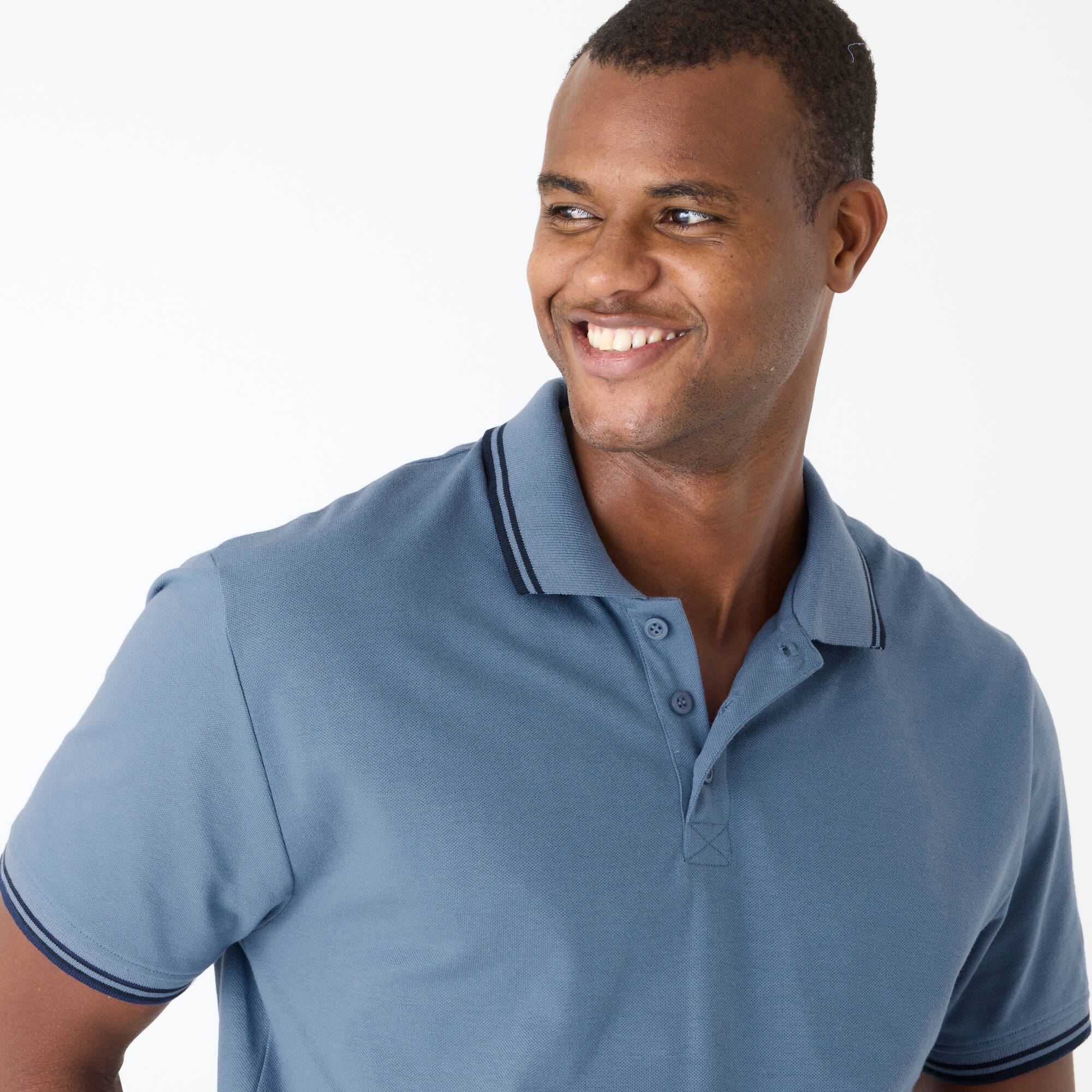 Polo uni maille piquée manches courtes