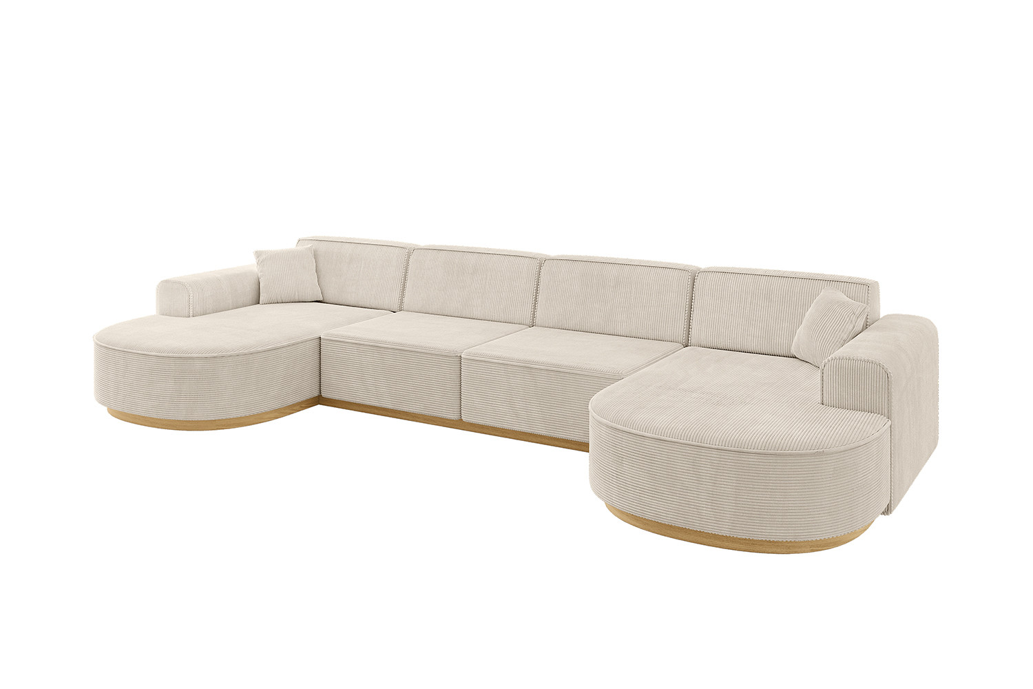 Narożnik uniwersalny bez funkcji spania MARI-U2-v2 388x171x83 cm Beżowy