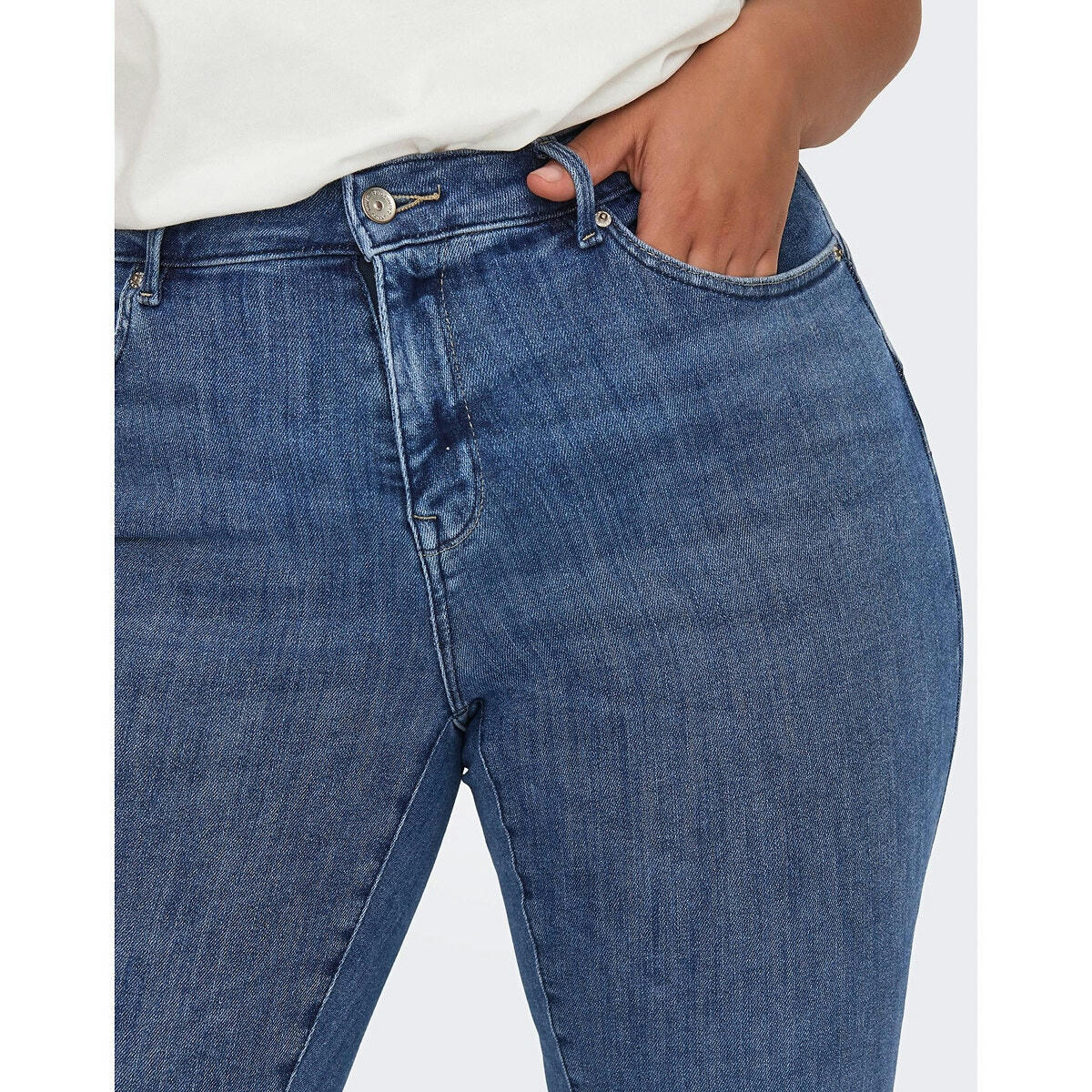Jean  skinny, taille standard, effet Push Up