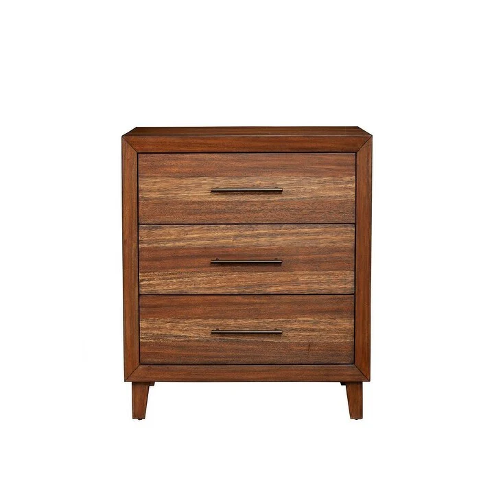 Origins by Alpine Trinidad Small Wood Chest, Toffee (Brown)