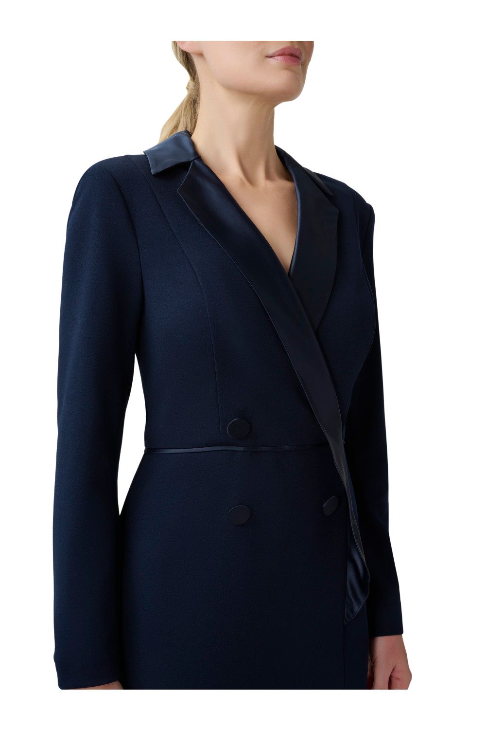 Adrianna Papell Crepe Tuxedo Gown