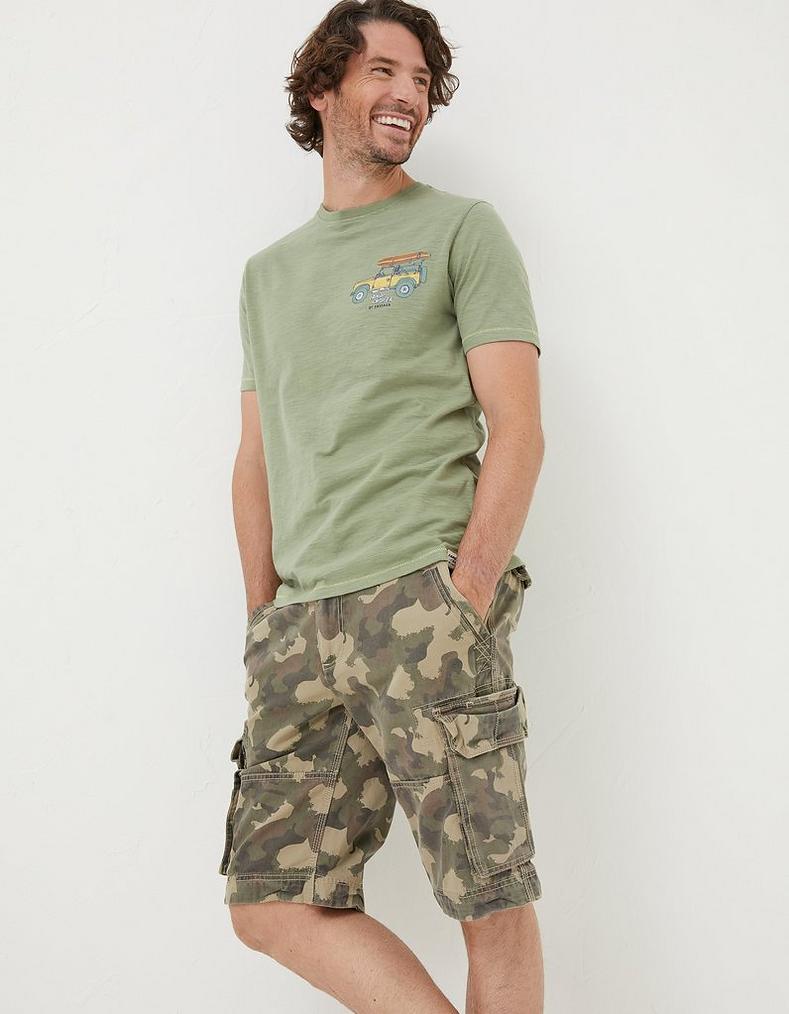 Breakyard Camo Cargo Shorts