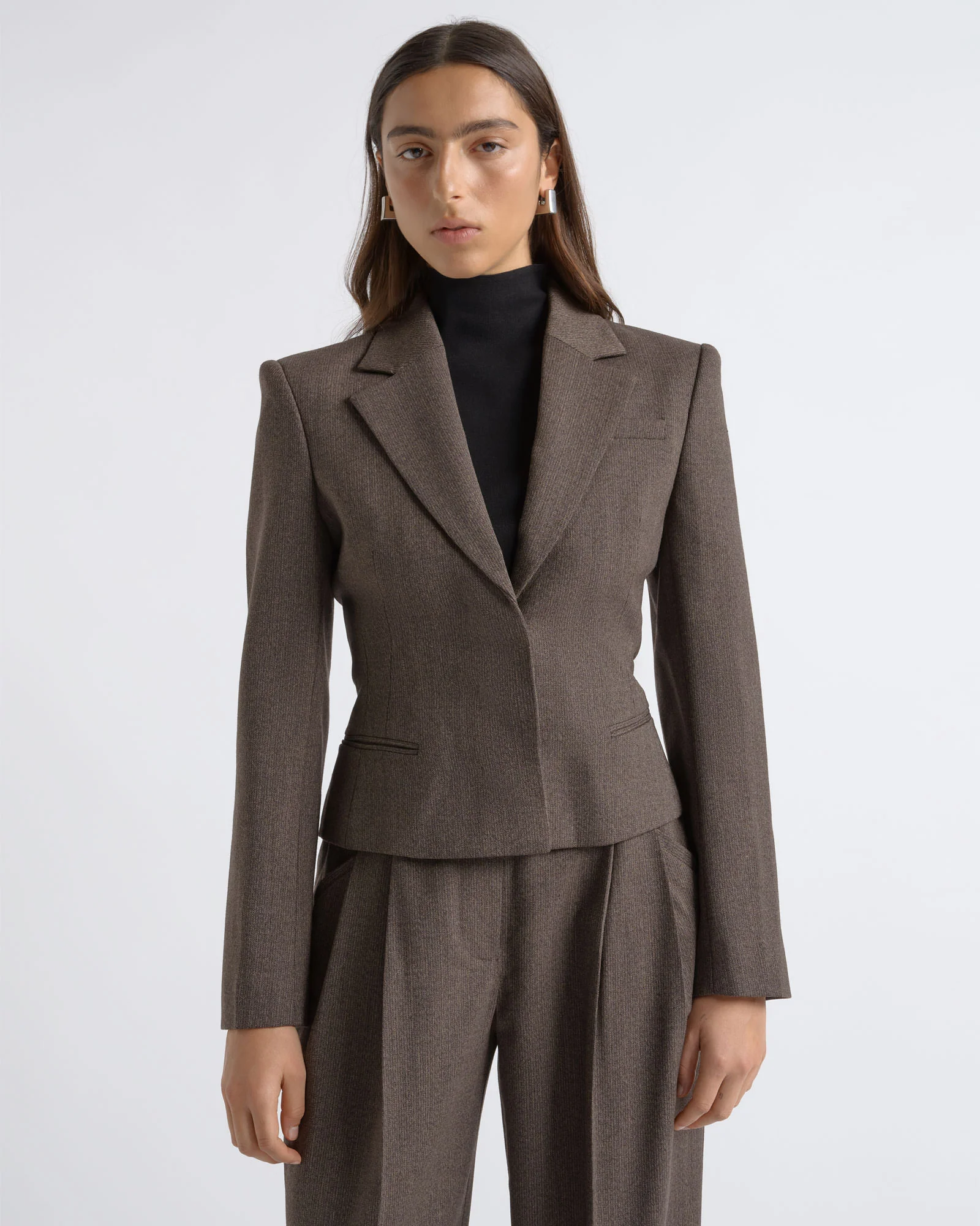 Single Breasted Crop Blazer
