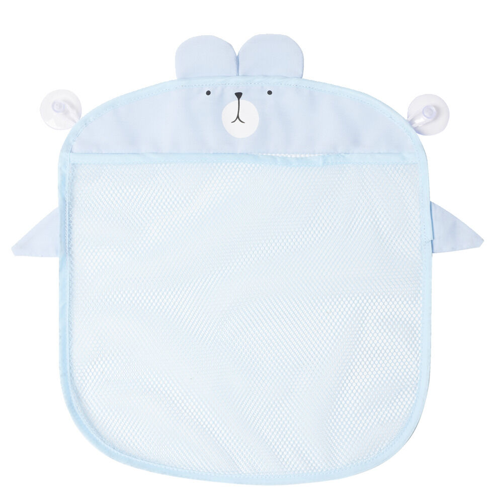 Rangement salle de bain enfant filet avec ventouses 35x39cm (3 modèles)