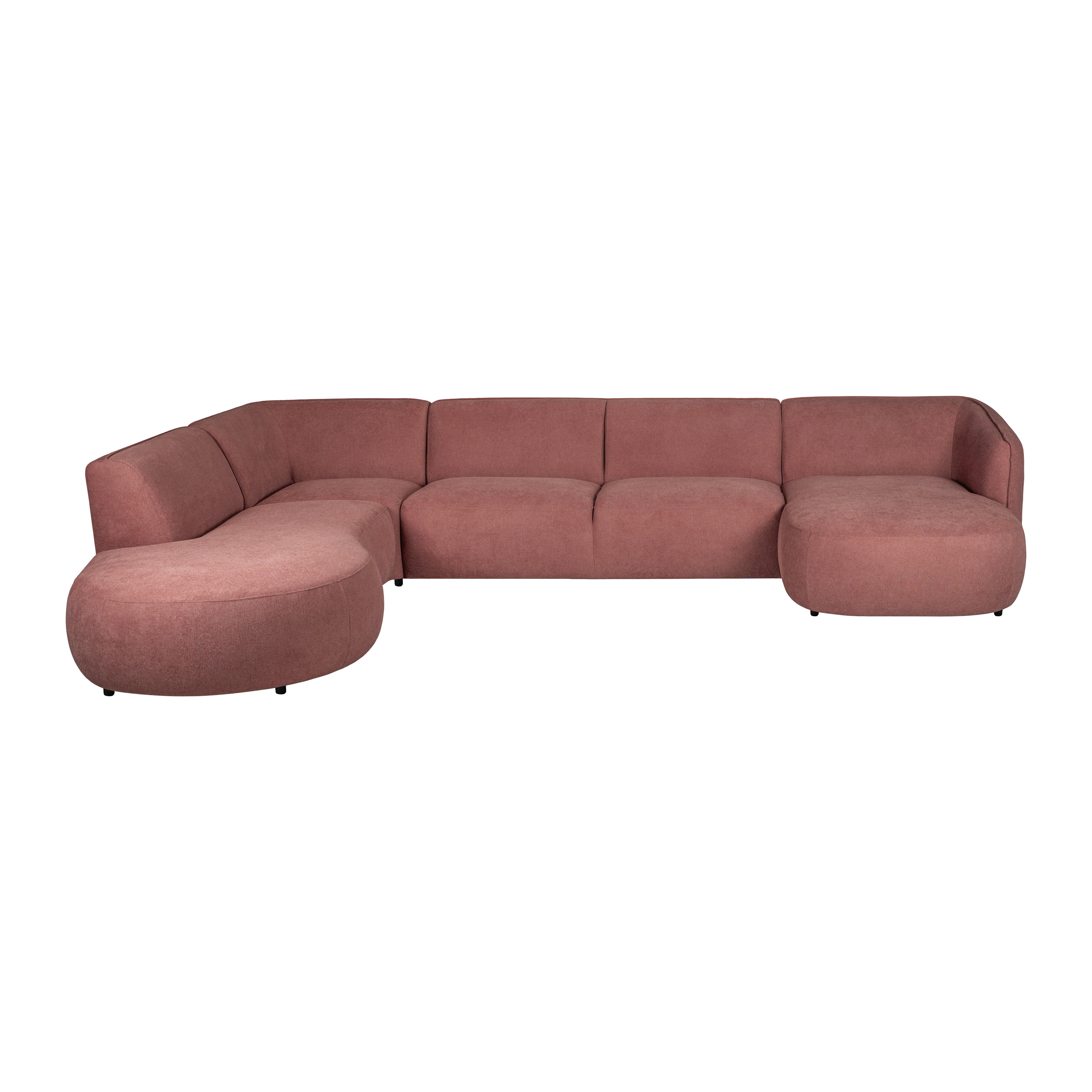 by fonQ Soft U-bank Links - Micro Chenille - Oud Roze