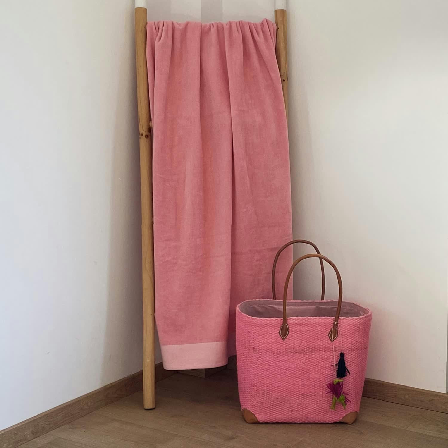 EPONGE VELOURS UNIE - Serviette de bain éponge velours unie 