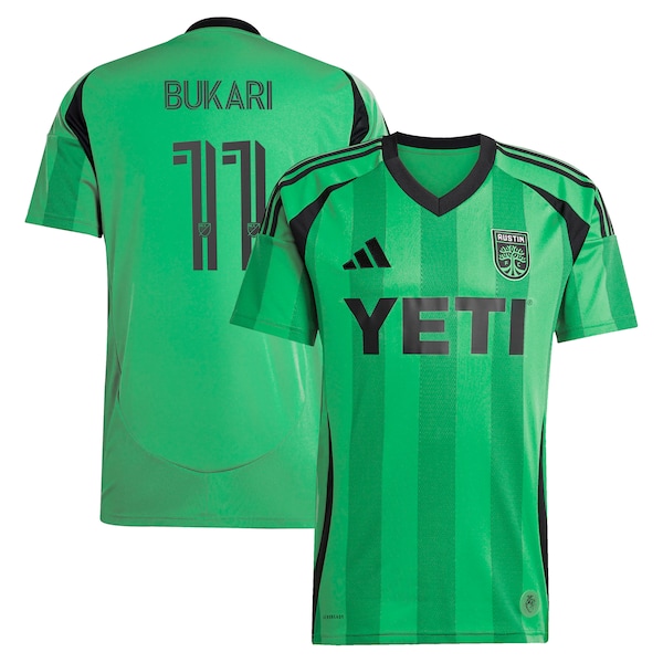 Osman Bukari Austin FC adidas 2025 The Heartbeat Kit Replica Player Jersey - Green