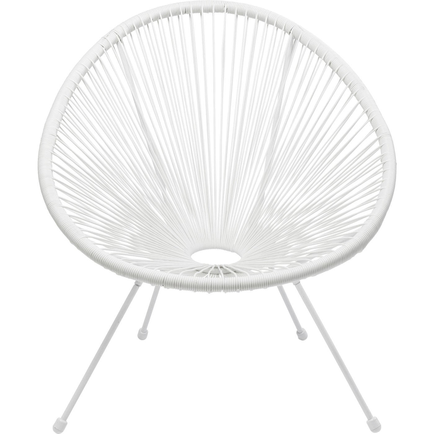 Kare Design Tuinfauteuil Acapulco Mono wit