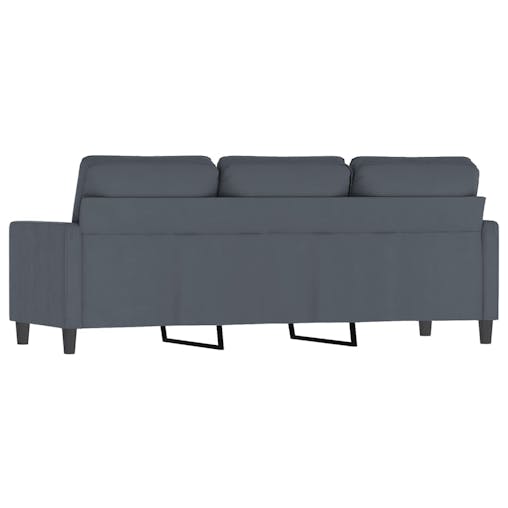 NNEVL 3-Seater Sofa Dark Grey 180 cm Velvet