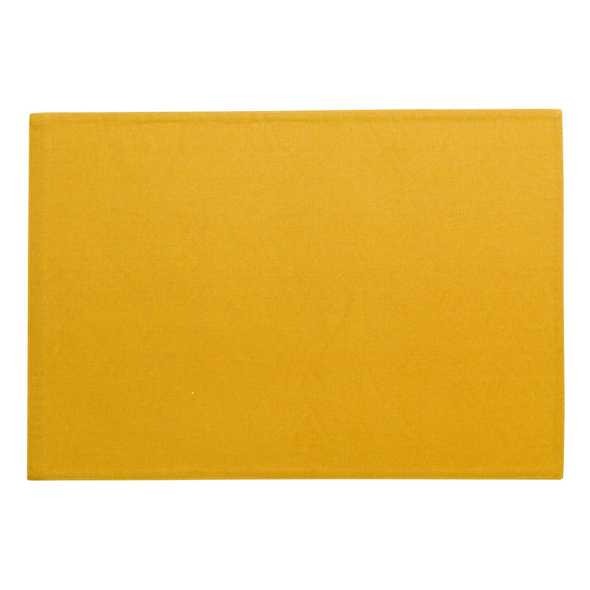 CALYPSE - Set de table  en coton curry 33 x 48