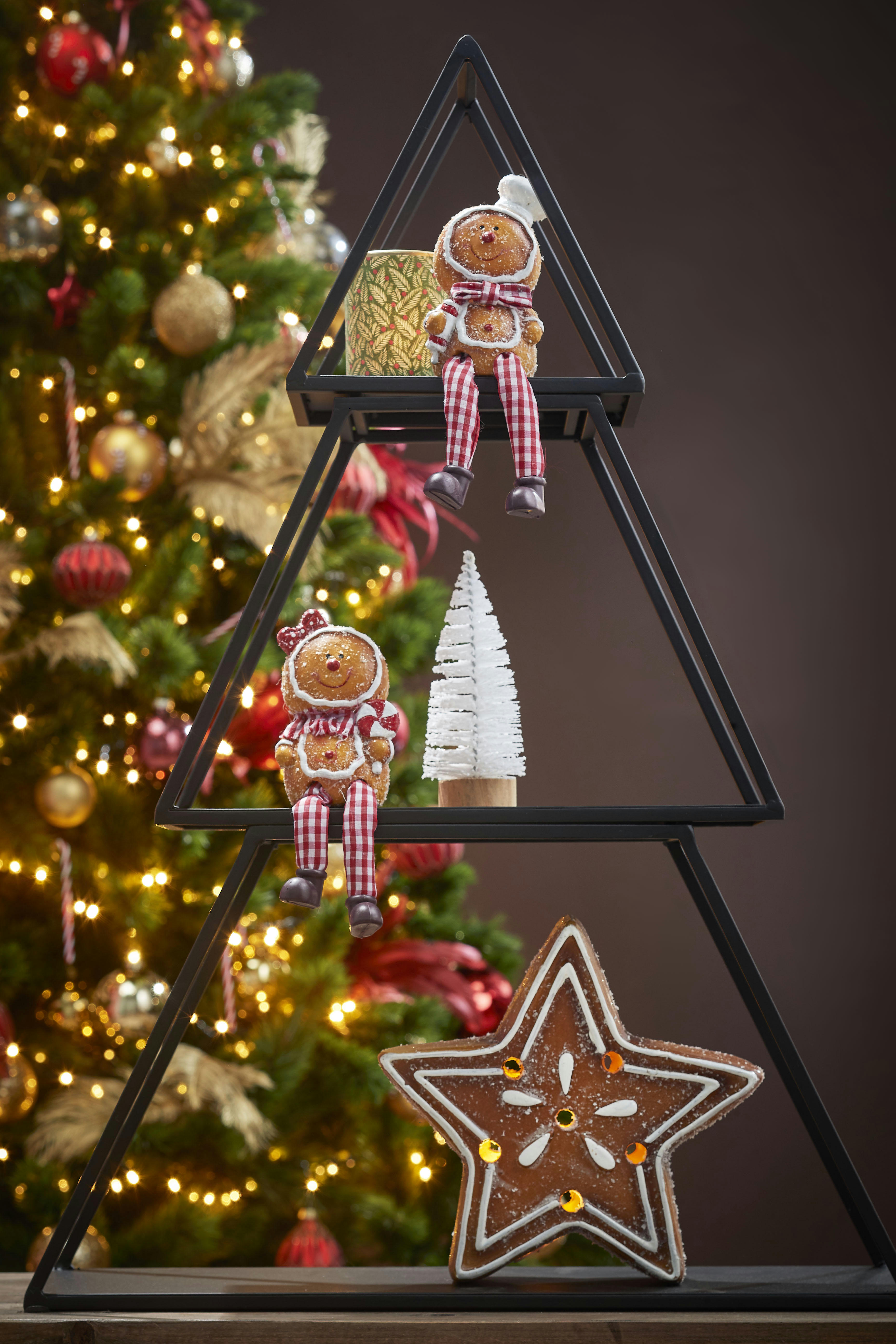 - Plateau de décoration en métal noir H71