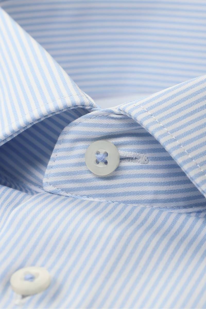 ETERNA Performance Modern Fit Hemd mittelblau, Gestreift