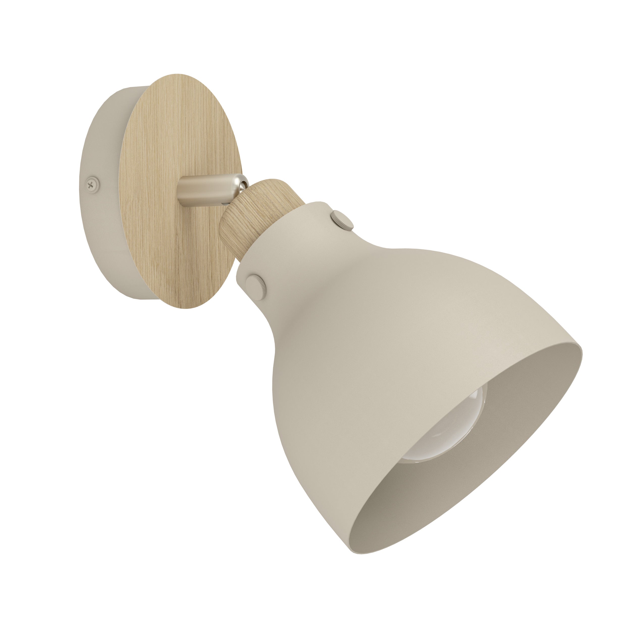 EGLO spot Arrecife - e27 - 23,5 cm - bruin/beige - staal