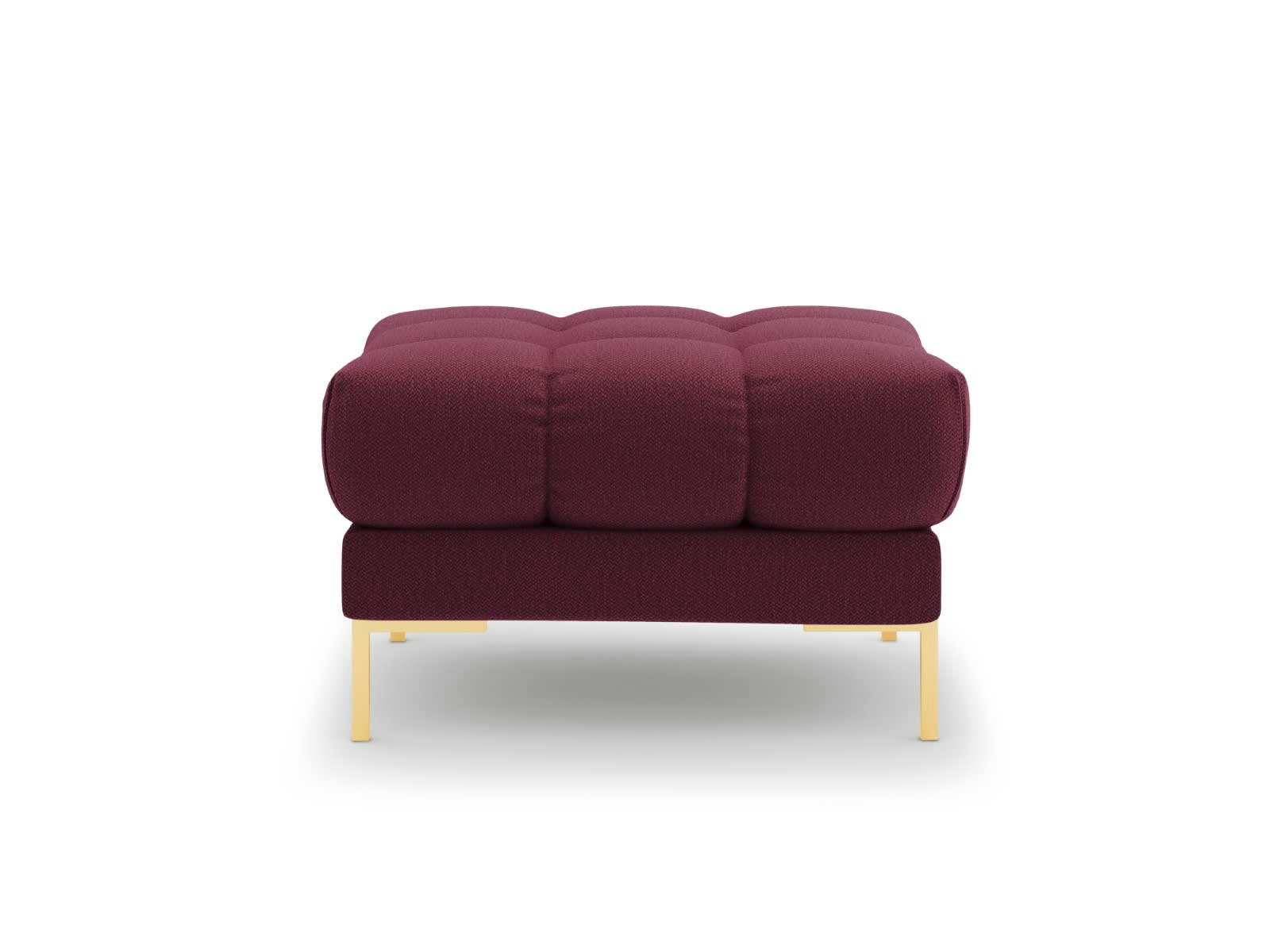 MAMAIA - Pouf 1 place en tissu structurel rouge foncé