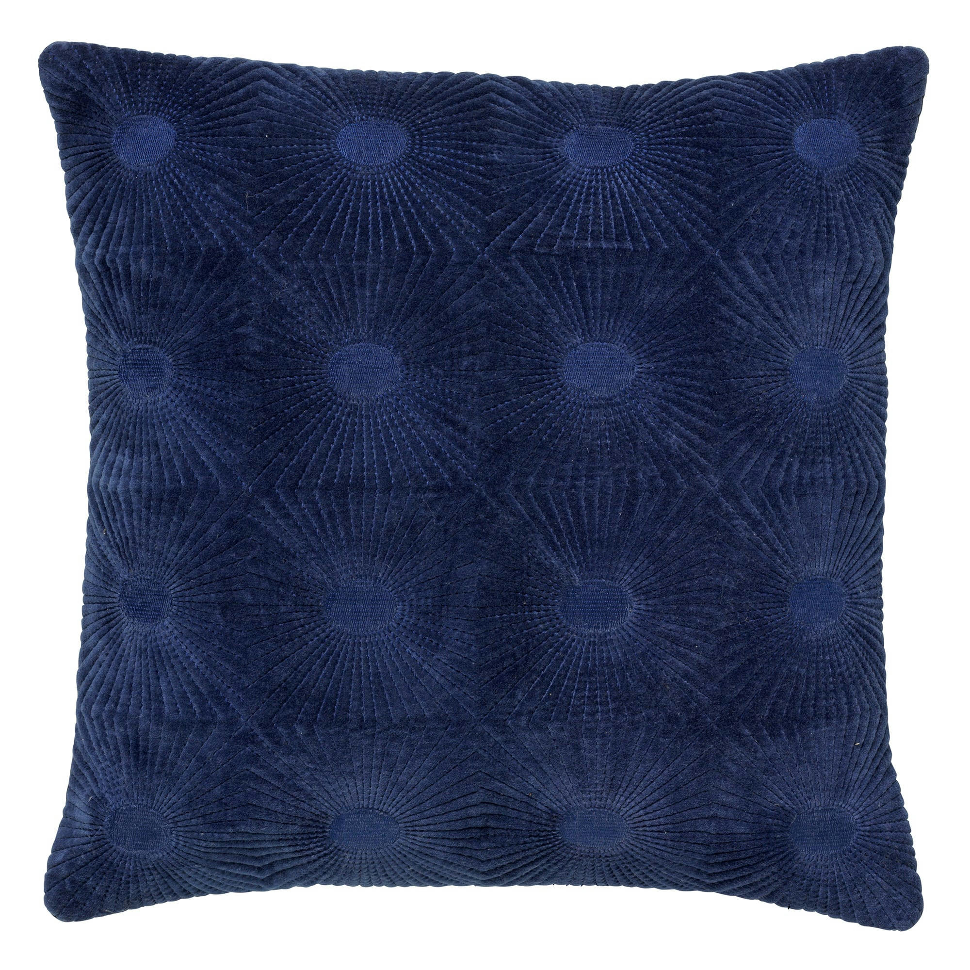 - Coussin - bleu en coton 45x45 cm uni